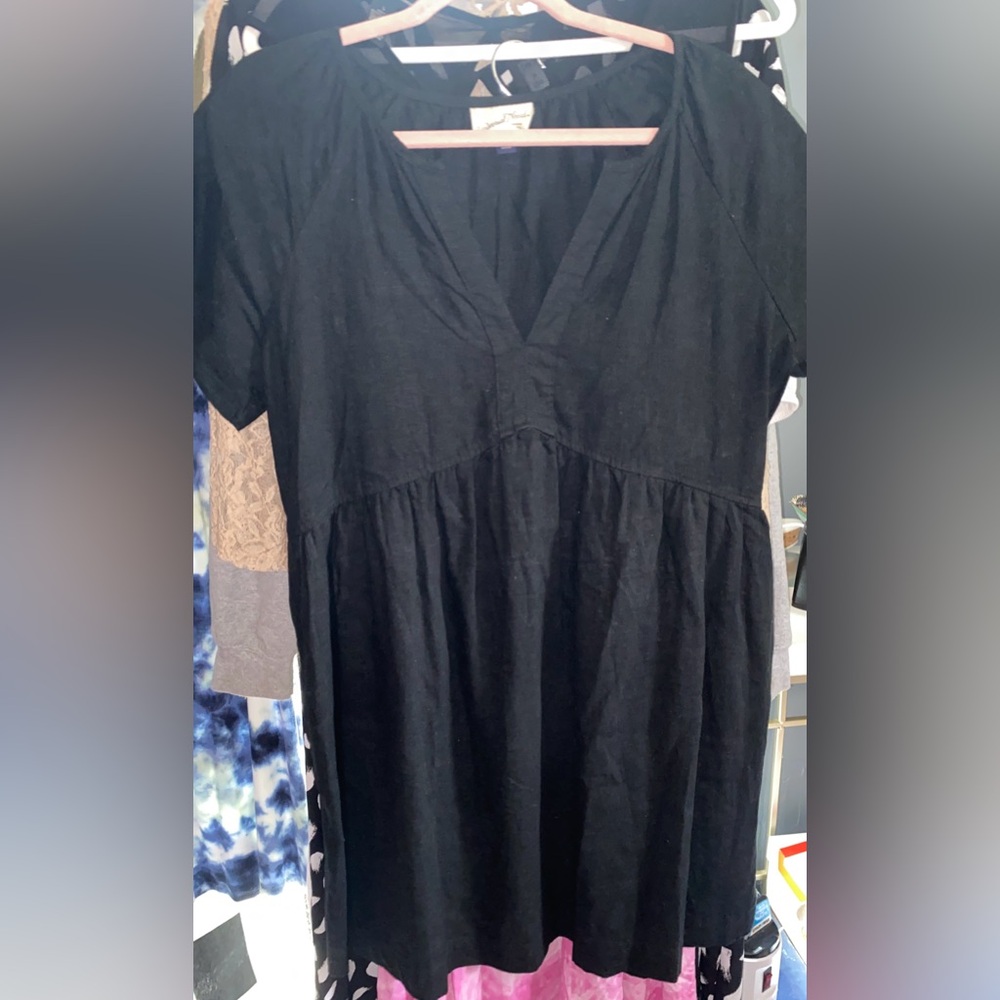 Universal Thread Black V-Neck Mini Dress